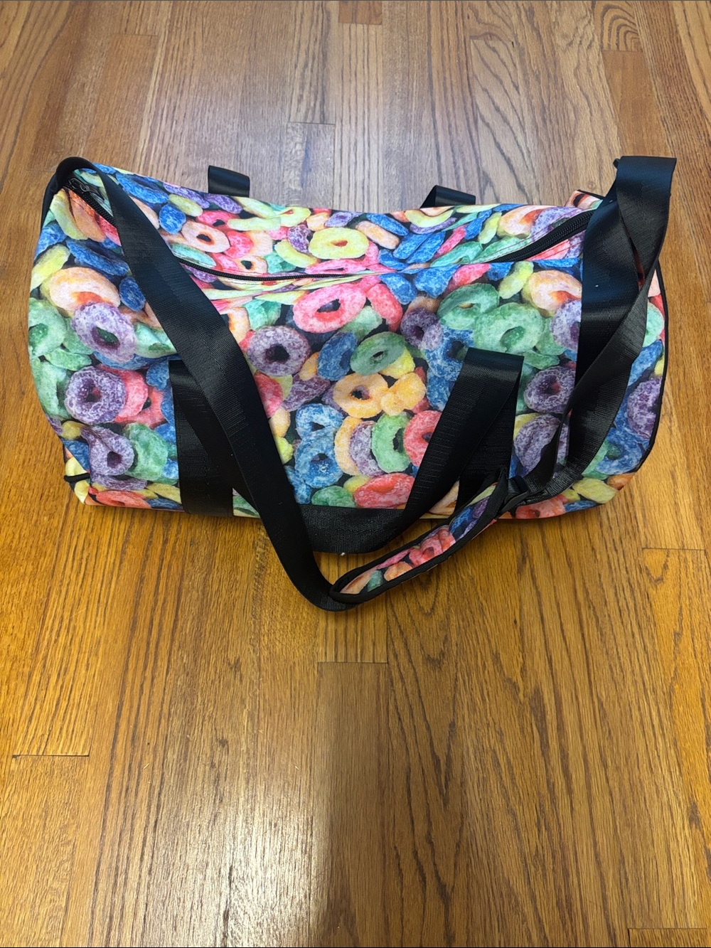 Top Trenz Sweetz-A-Riffic Colorful Print Duffel Bag - Multicolor